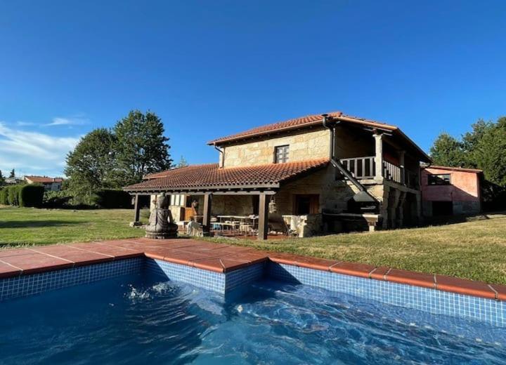 Casa De Campo Con Piscina, Entera O Por Habitaciones Amoeiro Exterior photo